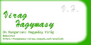 virag hagymasy business card